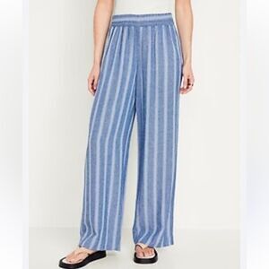 Old Navy High-Waisted Linen-Blend Wide-Leg
Pants NWT XS